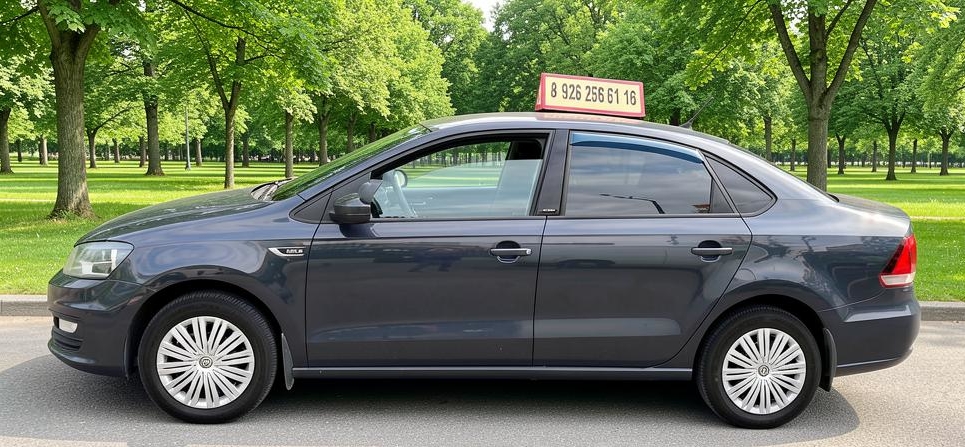 Обучаю вождению на Volkswagen Polo